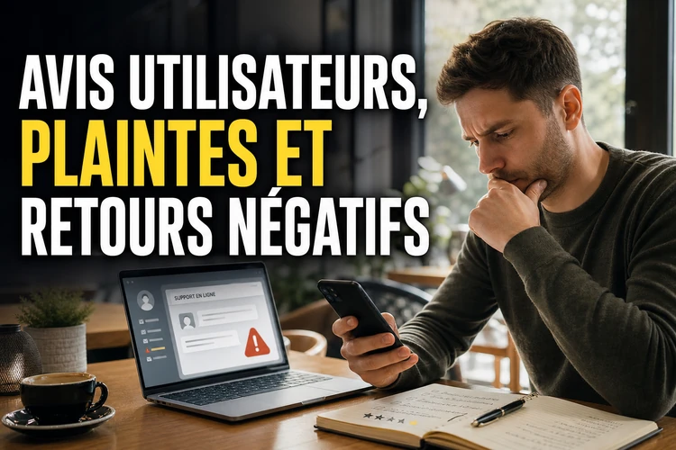 Avis utilisateurs, plaintes et retours négatifs