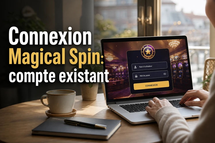 Connexion Magical Spin: accéder à un compte existant en toute prudence