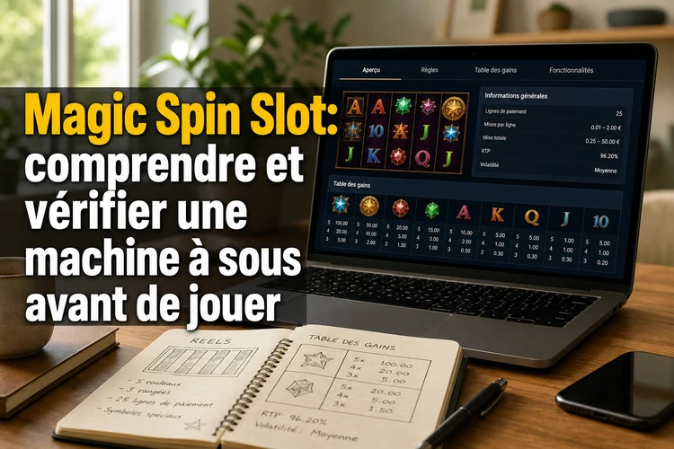 Magic Spin Slot: comprendre et vérifier une machine à sous avant de jouer